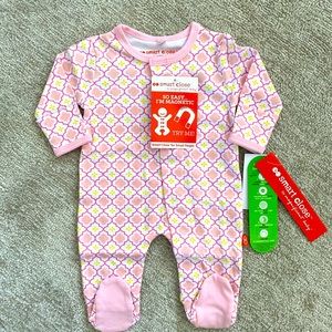 Baby girl magnetic me onesie
